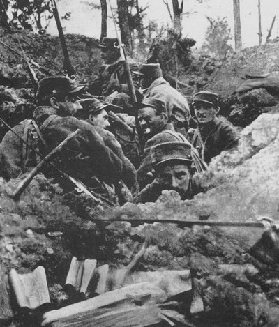 Portugiesische Expeditionsstreitmacht in der Schlacht an der Lys, 1918 von Unbekannt Unbekannt
